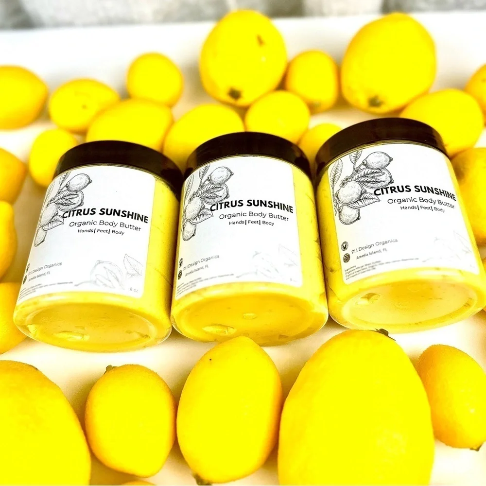 Citrus Sunshine 8oz-Body‎ Butter W/Aloe and essential oils-Grapefruit